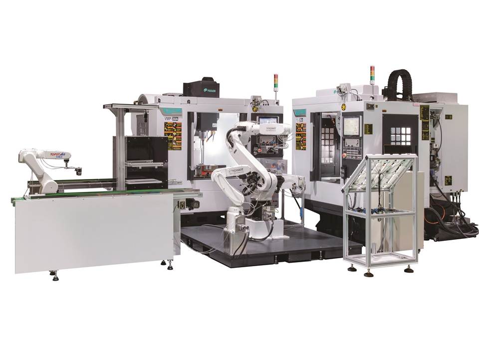 Celdas robotizadas y CNC en operación